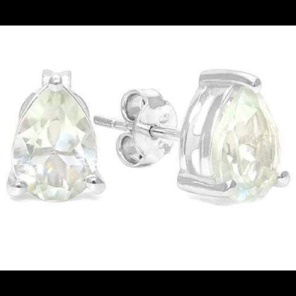 Jewelry - GREEN AMETHYST STUD EARRINGS